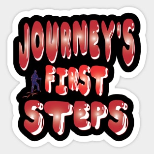 journey's first steps 3 Sticker